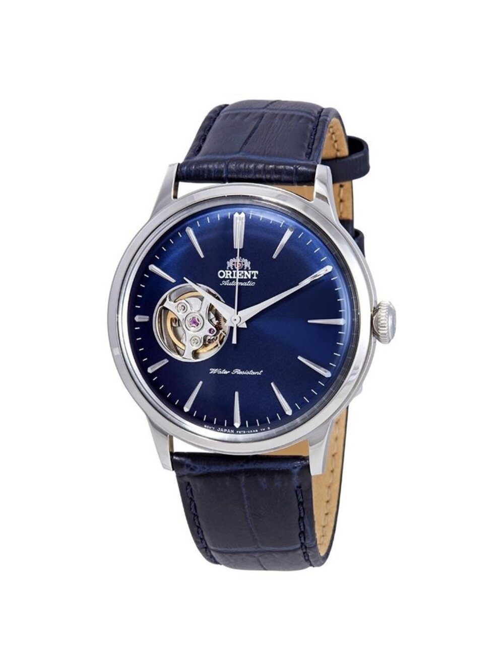 NWT Orient Open Heart Automatic Blue Dial Men's Watch